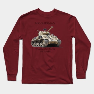 M50 Sherman-Toadman's Tank Pictures Long Sleeve T-Shirt